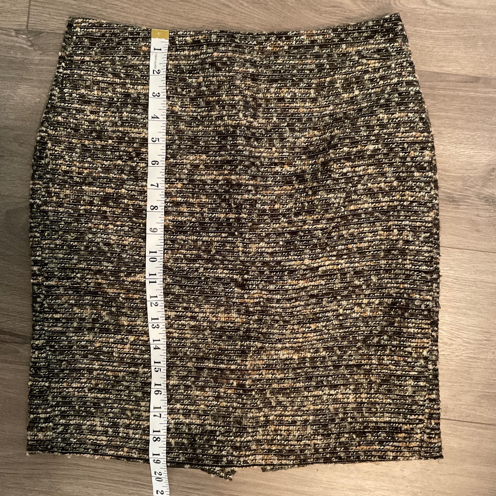 Ann Taylor Metallic Brown Mini Skirt